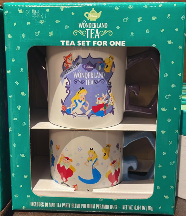 Disney Parks Alice Wonderland Tea Set For One Mug / Teapot / Tea New With Box