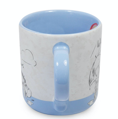 Disney Winnie and Friends When It Rain Look for Rainbows Ceramic Coffee Mug New