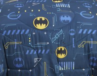 DC Comics Batman Kids Comforter and Sham 2-Piece Set Twin/Full Reversible New