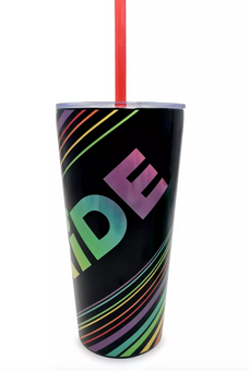 Disney Parks Pride Collection Stainless Steel Tumbler with Straw New With Tag