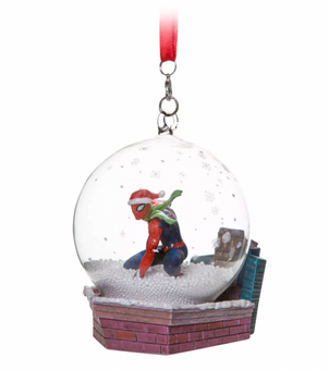 Disney Sketchbook Spider-Man Snowglobe Christmas Ornament New with Tag