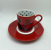 Disney Parks Epcot Italy Minnie Ciao Bella Vespa Espresso Cup and Saucer New