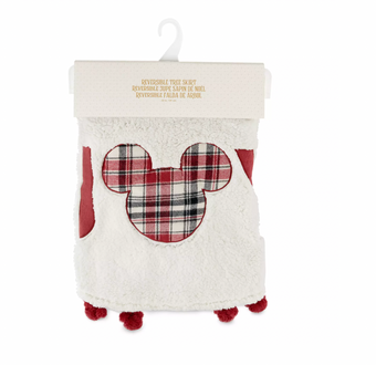 Disney Parks Mickey Homestead Reversible Holiday Christmas Tree Skirt New Tag