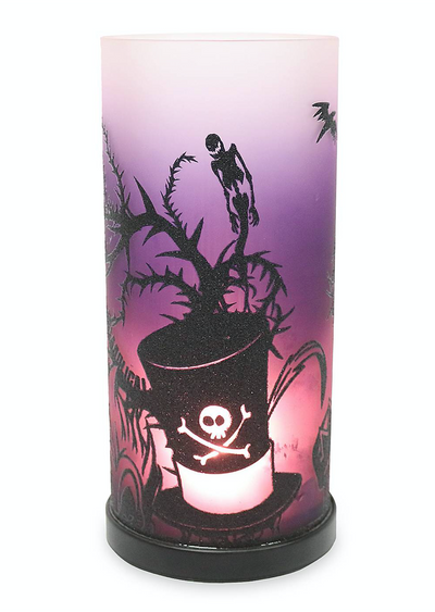 Disney Parks Halloween 2020 Villains Maleficent Glass Candle Holder Light Up New