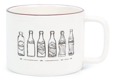 Authentic Coca-Cola Coke Bottle Evolution Mug 20oz New