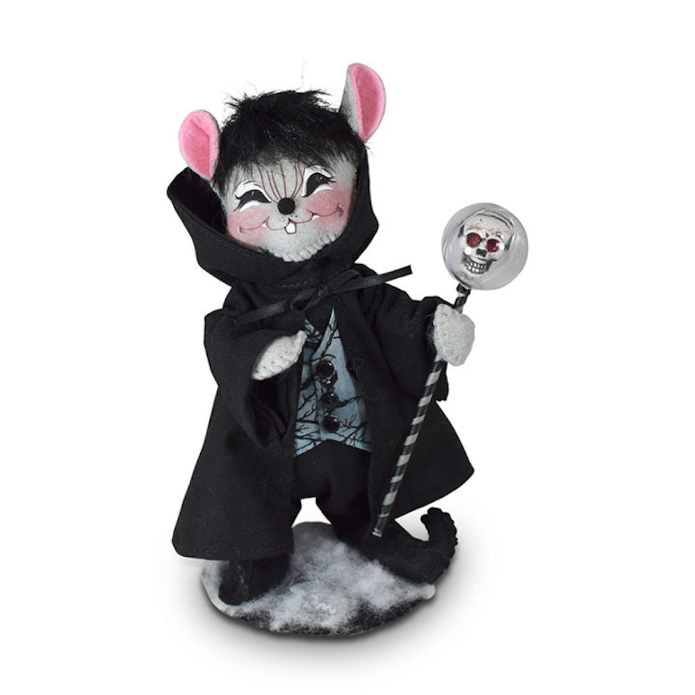 Annalee Dolls 2022 Halloween 6in Midnight Reaper Mouse Plush New with Tag