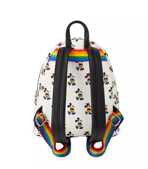 Disney Parks Rainbow Collection Mickey and Minnie Mini Backpack New with Tag