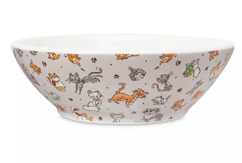 Disney Parks Cats Cheshire Cat Figaro Oliver Lucifer Mochi Ceramic Pet Dish New