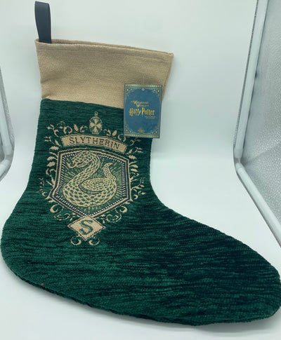 Universal Studios Harry Potter Slytherin Mascot Christmas Stocking New with Tags