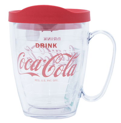 Authentic Coca-Cola Tervis Tumbler Mug with Lid 16oz New