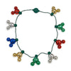 Disney Parks Mickey Mouse Icon Christmas Jingle Bell Light-Up Necklace New w Tag