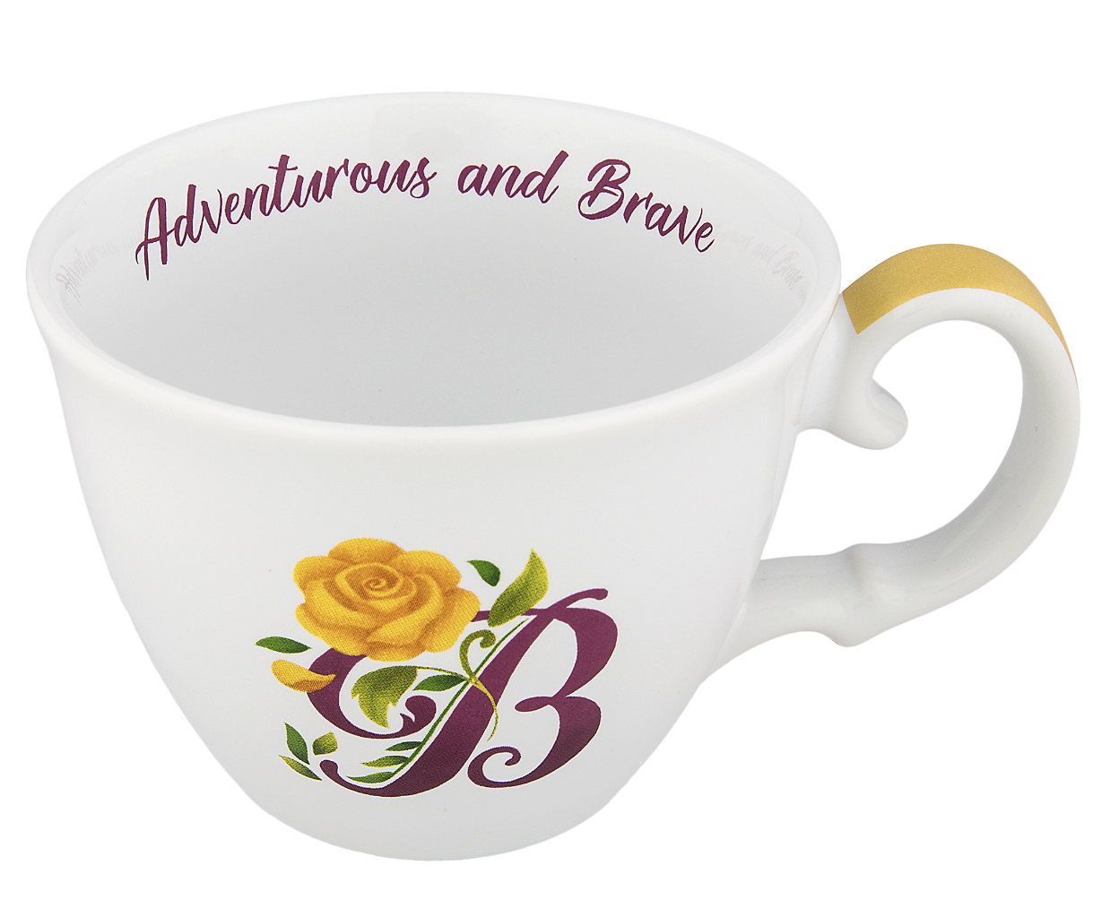 Disney Parks Belle Adventurous & Brave Teacup Beauty And The Beast Mug New