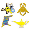 Disney Aladdin Pin Trading Flair Set Genie Bee Scarab Flying Carpet Magic Lamp