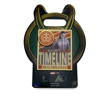 Disney Marvel's Loki Timeline Pin Limited Release New with Card