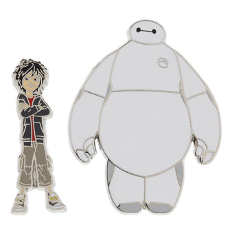Disney Parks Big Hero 6 Hiro and Baymax Pin Set New with Card