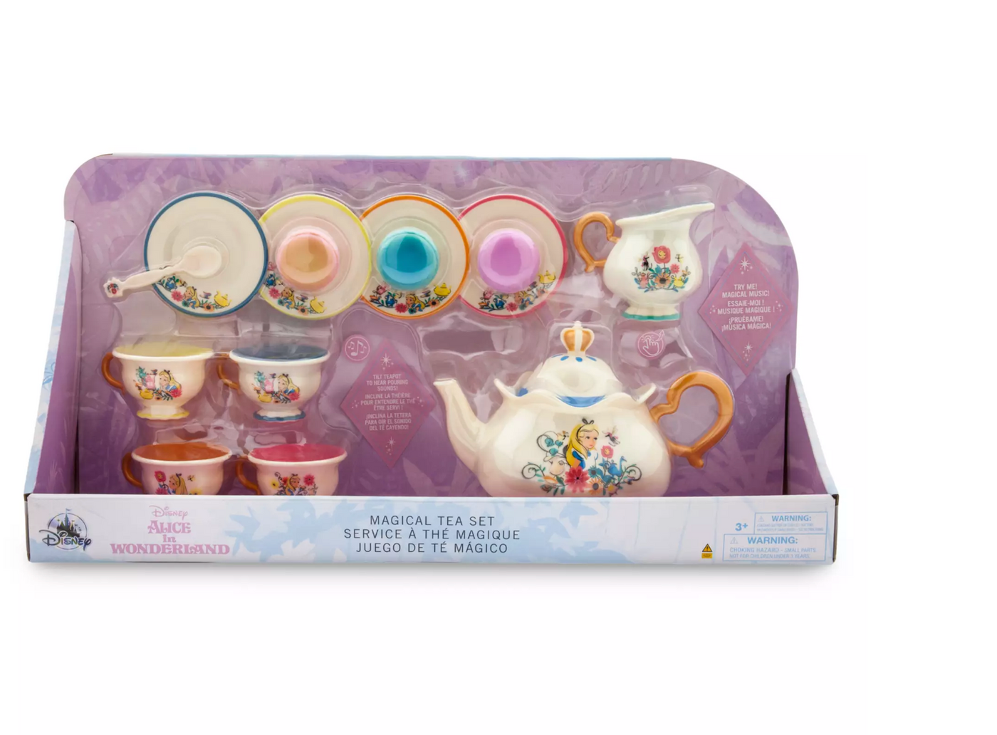 Disney Alice in Wonderland Magical Musical Play Tea Set Toy New with Box