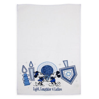 Disney Parks Holiday Mickey and Minnie Happy Chanukah Hanukkah Two Dish Towel