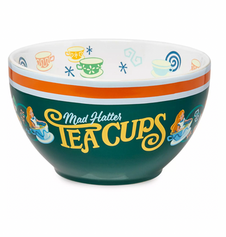Disney Parks Alice in Wonderland Mad Tea Party Serving Bowl New