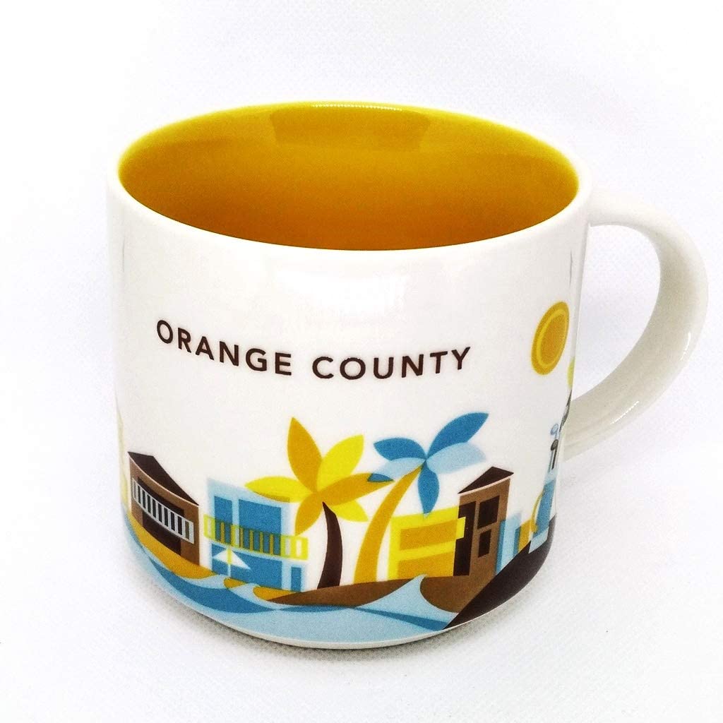 Starbucks You Are Here Orange County California Ceramic Coffee Mug New With Box