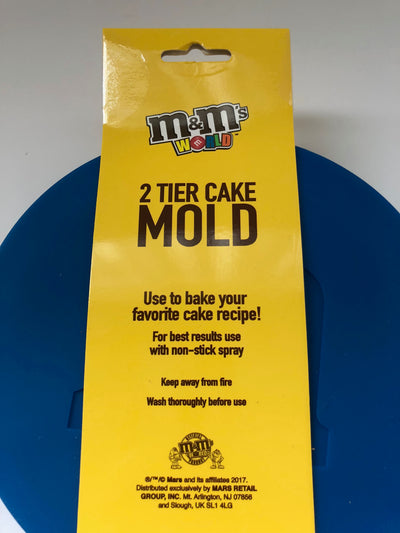 M&M's World Characters Green and Blue 2 Silicone Tier Cake Mold New with Tags