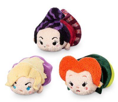 Disney Hocus Pocus Tsum Tsum Plush Set Mini 3 1/2 New with Box