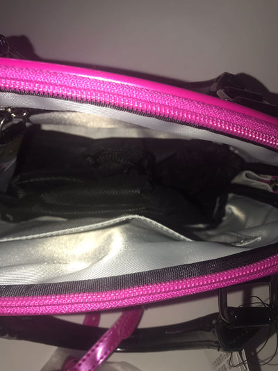 Disney Parks Shanghai Minnie & Mickey Icon Pink Metallic Handbag New with Tags