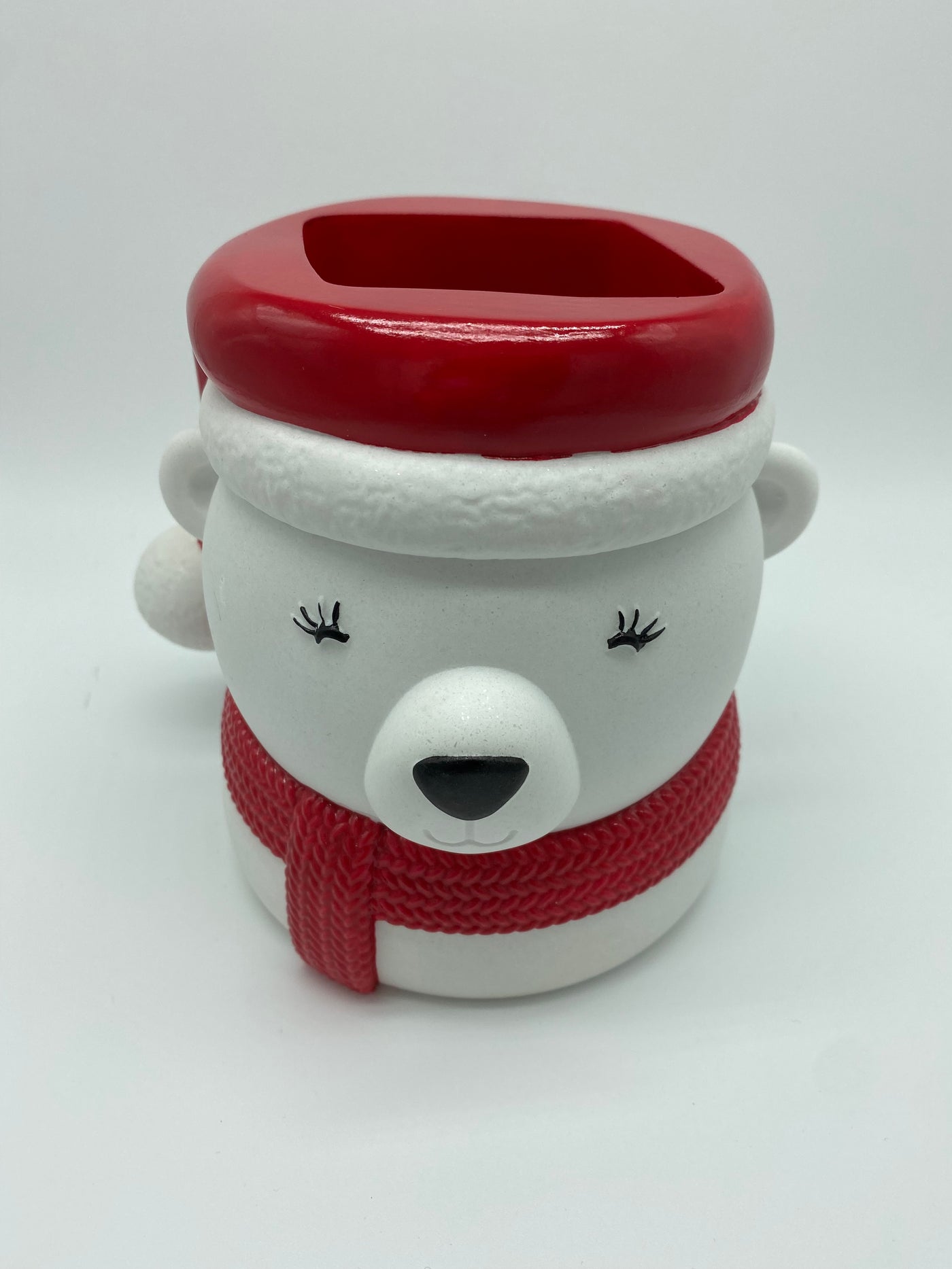 Bath and Body Works Christmas Holiday Santa Polar Bear Foaming Soap Holder New