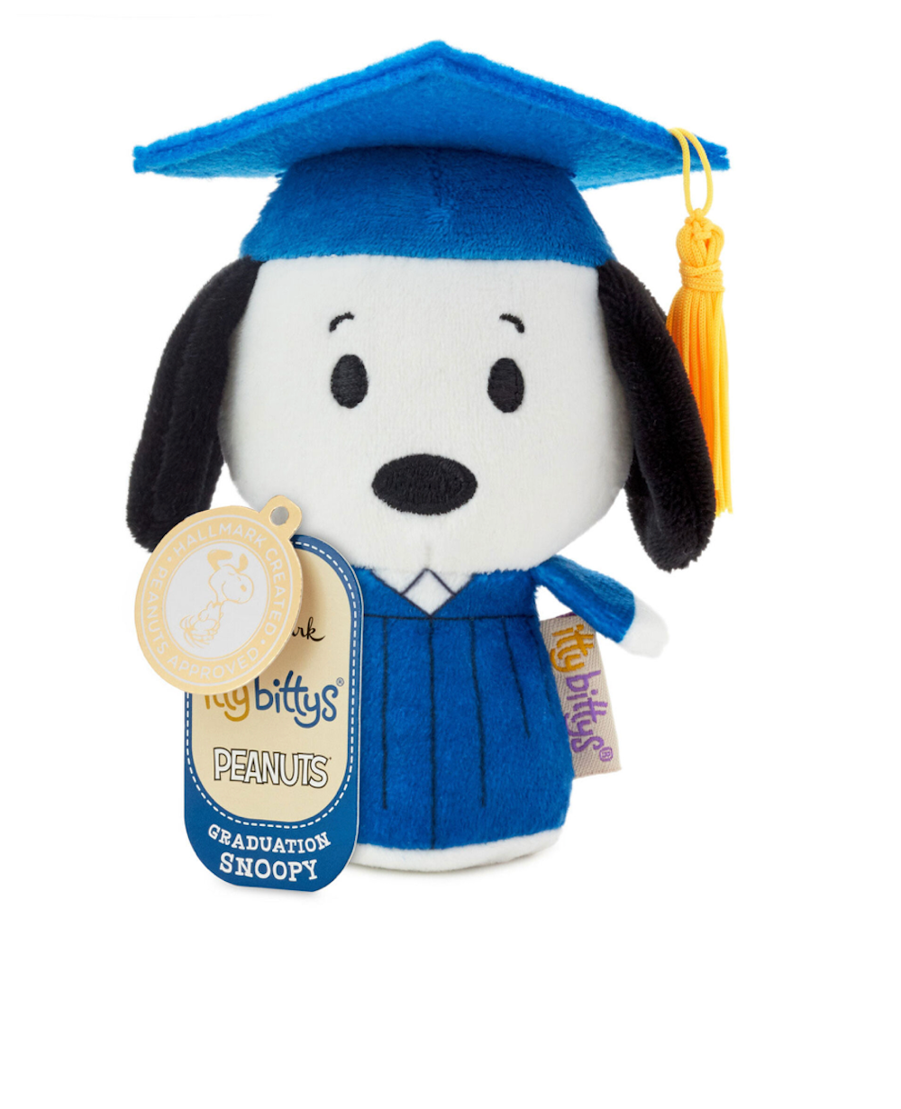 Hallmark Itty Bittys Peanuts Snoopy Graduation Plush New with Tag