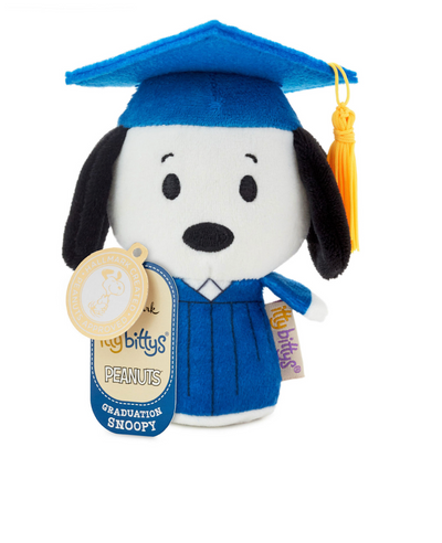 Hallmark Itty Bittys Peanuts Snoopy Graduation Plush New with Tag