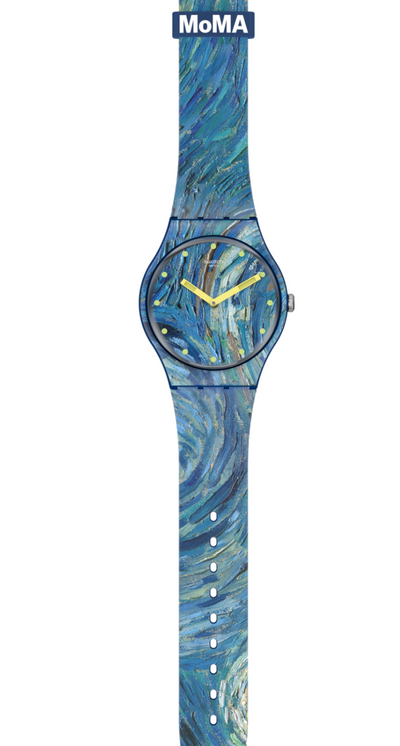 Swatch X MoMa The Starry Night by Vincent Van Gogh Watch New with Box