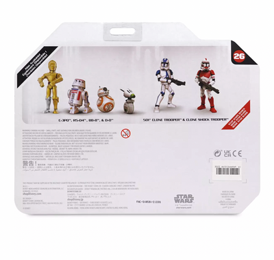 Disney Star Wars Droid Action Figure Set Toybox New with Box