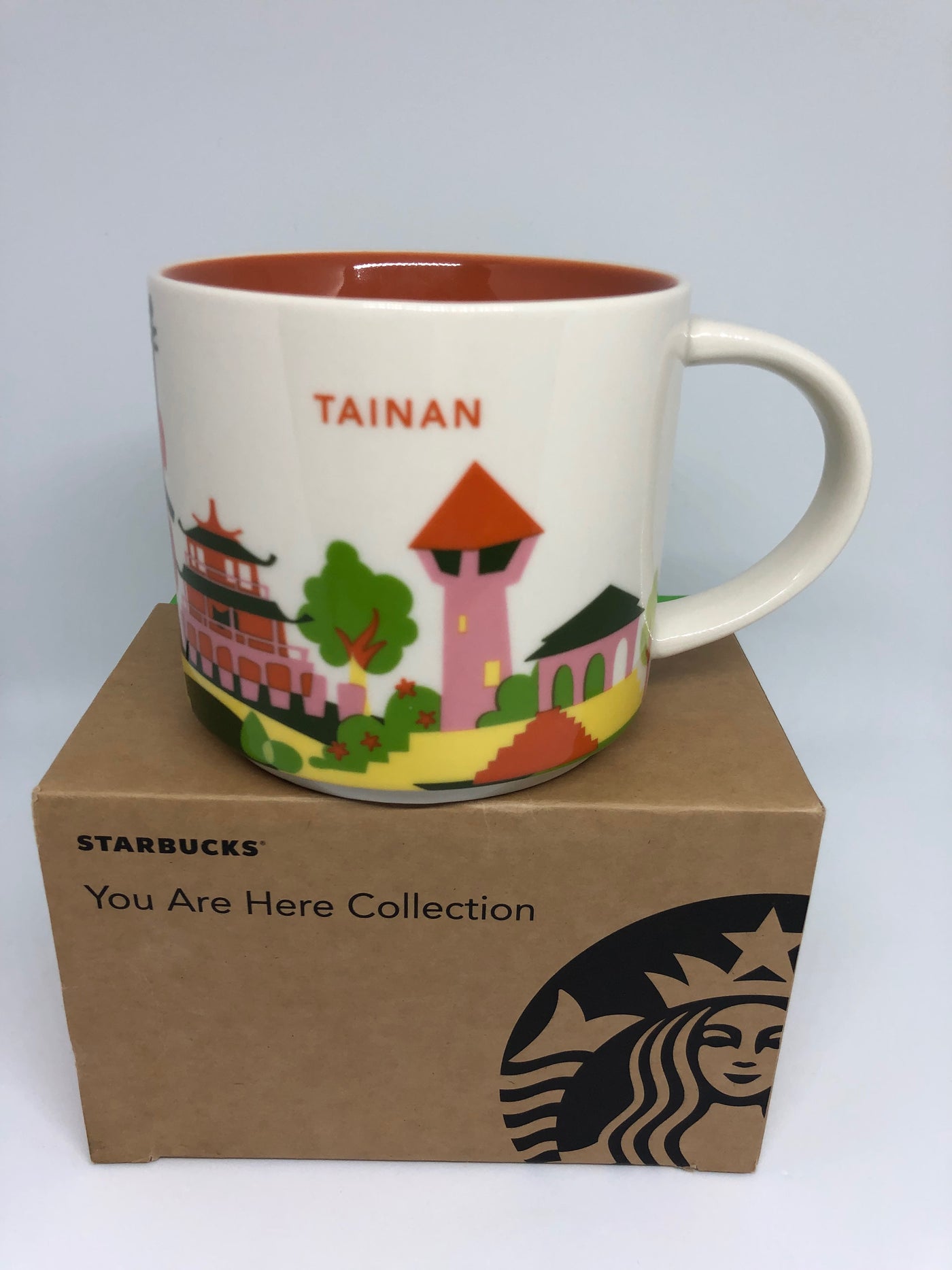Starbucks You Are Here Collection Tainan Ceramic Coffee Mug New with Box