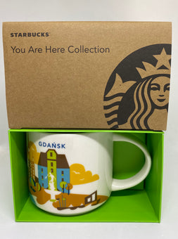 Starbucks You Are Here Collection Gdansk Poland Ceramic Coffee Mug New Box