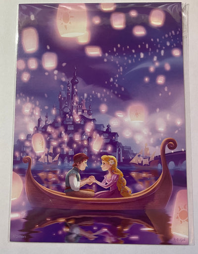 Disney Artist Lantern Love Song by Bill Robinson Postcard Wonderground New