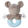 Disney Parks Blue Mickey Mouse Rattle for Baby Plush New with Tag