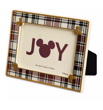 Disney Mickey Homestead Christmas ''Joy'' Picture Photo Frame 4x 6 New