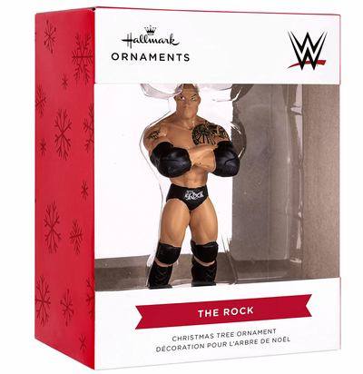 Hallmark WWE The Rock Christmas Ornament New with Box