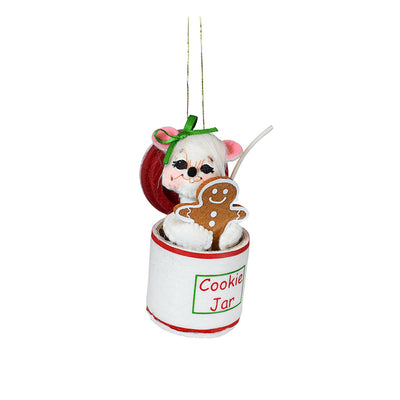 Annalee Dolls 2022 Christmas 3in Cookie Jar Mouse Ornament Plush New with Box