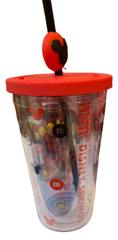 Disney Springs M&M's World Icon Mickey Mouse Straw Tumbler New with Tag