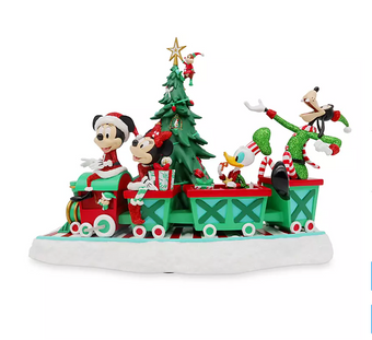 Disney Mickey Friends Musical We Wish You a Merry Christmas Holiday Figurine New