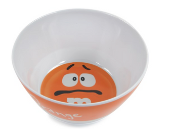 M&M's World Orange Character Bowl Big Face New