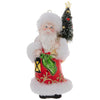 Robert Stanley Santa with Lantern Glass Christmas Ornament New with Tag