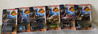 Mattel Matchbox Toy Vehicles Jurassic World Dominion Lot of 6 Cars New Sealed