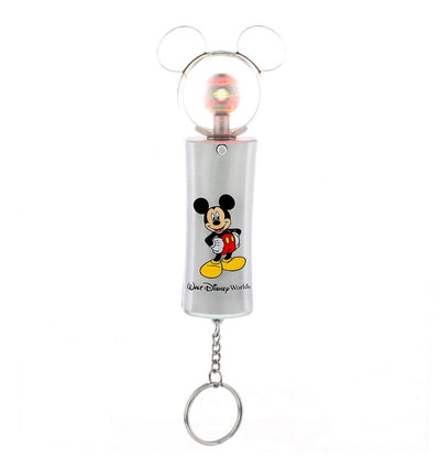 Disney Parks Mickey Light Up Spinner Keychain New with Tags