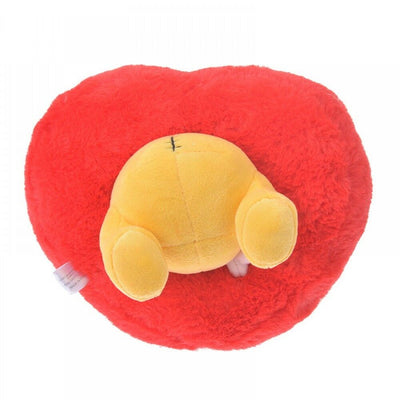 Disney Store Japan Valentine Winnie the Pooh & Piglet Heart Plush New with Tags