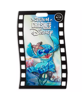 Disney Stitch Crashes The Little Mermaid Pin Limited New with Card