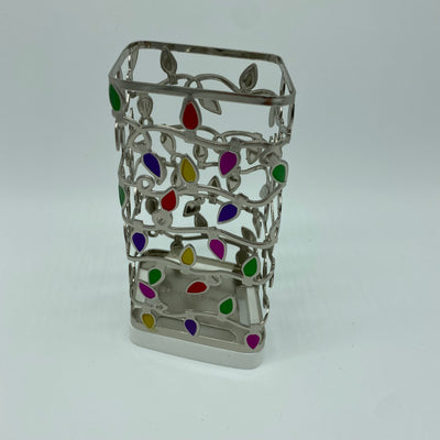 Bath and Body Works Christmas Lights Foaming Soap Metal Holder New
