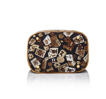 Casablanca Life is a Game Dark Brown Bucket Bag Made in Italy by Divo Diva New