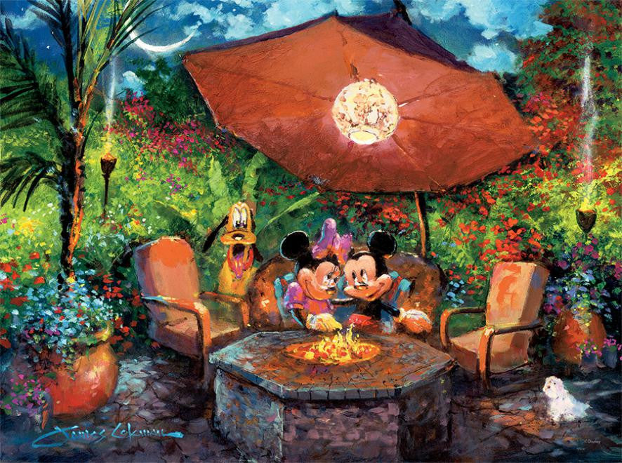 Disney Ceaco Mickey & Minnie Fine Art Coleman's Paradise 1000 Pcs Puzzle New Box