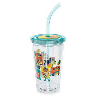 Disney Parks Pixar Tumbler with Straw Small New
